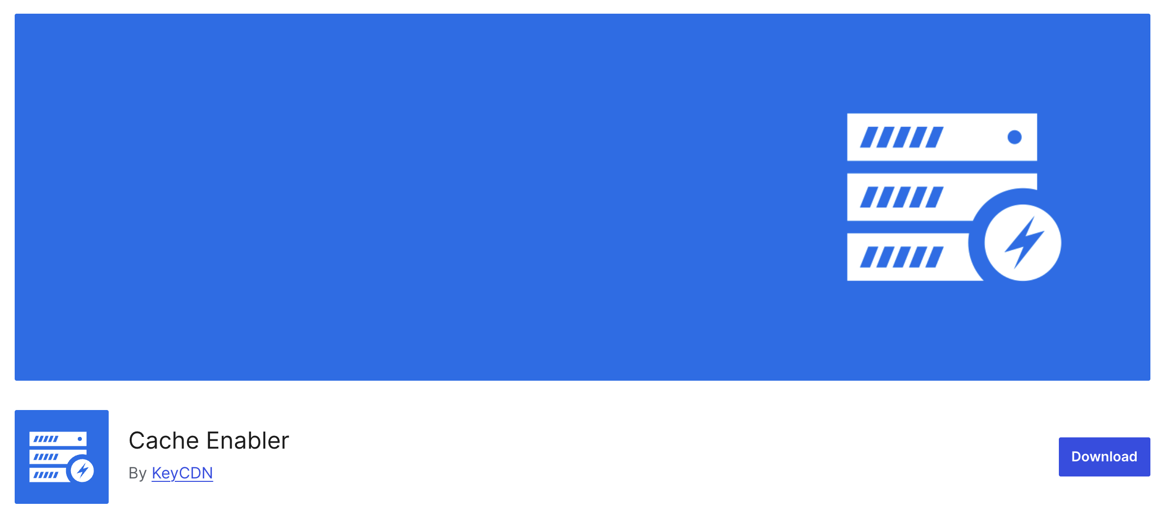 Cache Enabler repository page for the lightweight WordPress caching plugin
