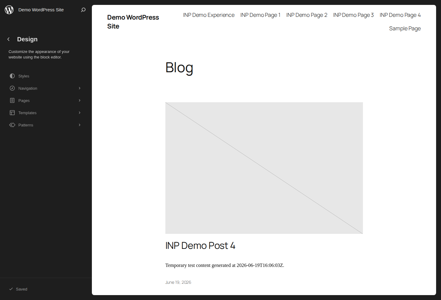 WordPress Site Editor structure for reviewing templates and navigation