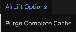 Airlift purge