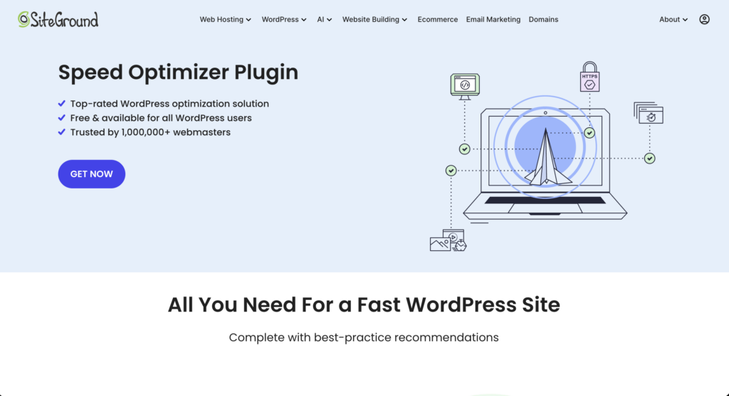 SiteGround speed optimizer plugin