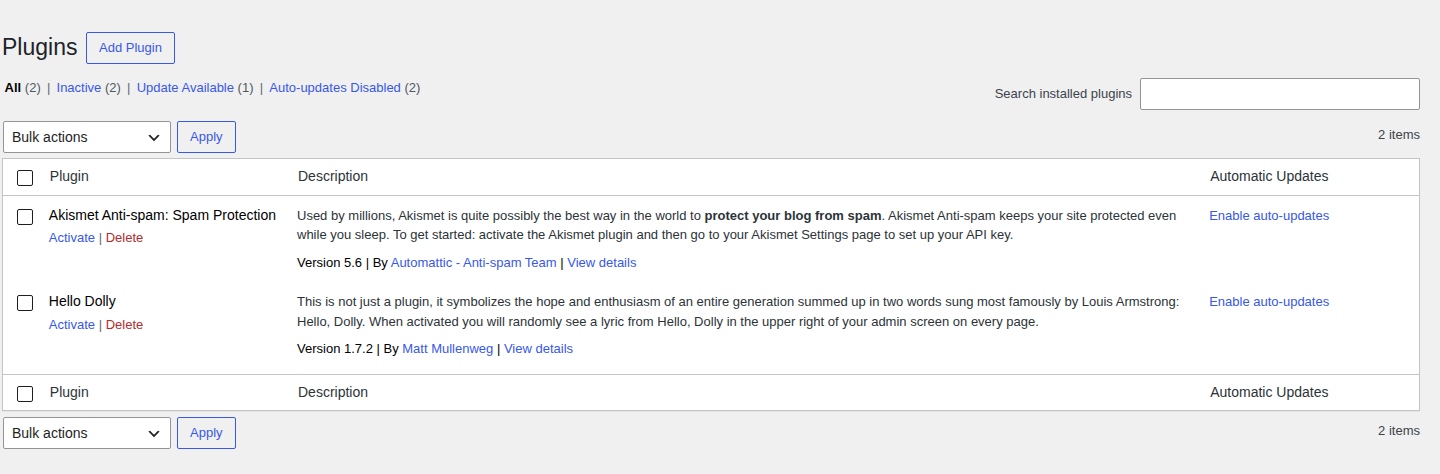 WordPress plugin list used to start a cache and optimization audit after migration