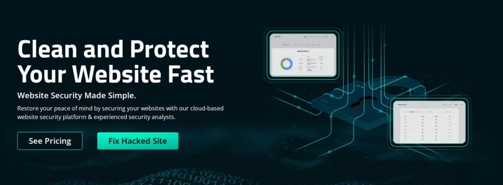Sucuri website security and protection homepage